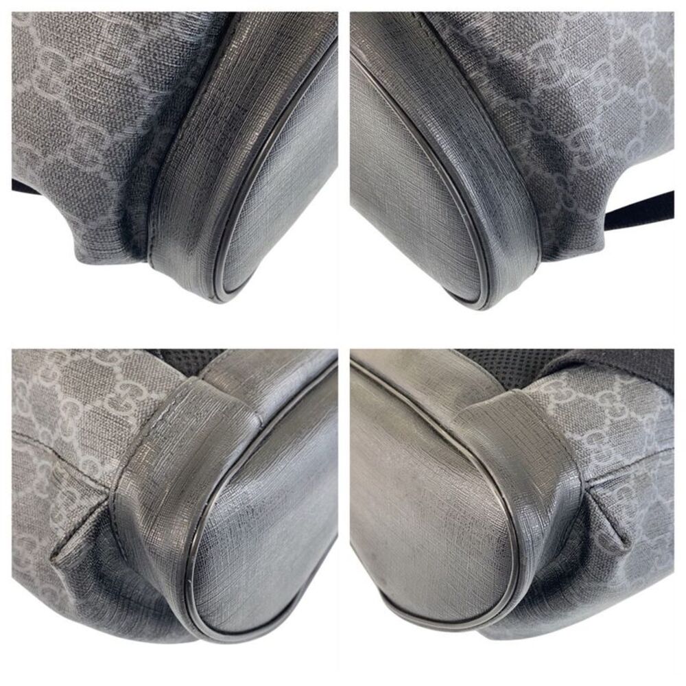 Gucci GG Supreme Canvas Leather Backpack - Picture 4 of 10